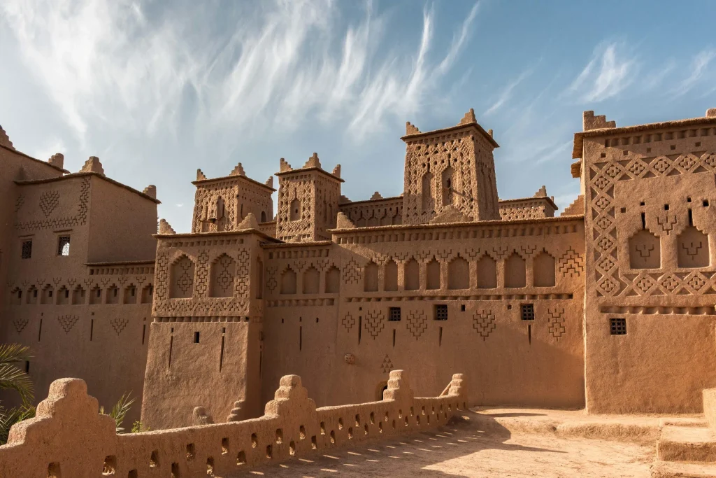 The kasbah of Ait Ben Haddou rising above the valley